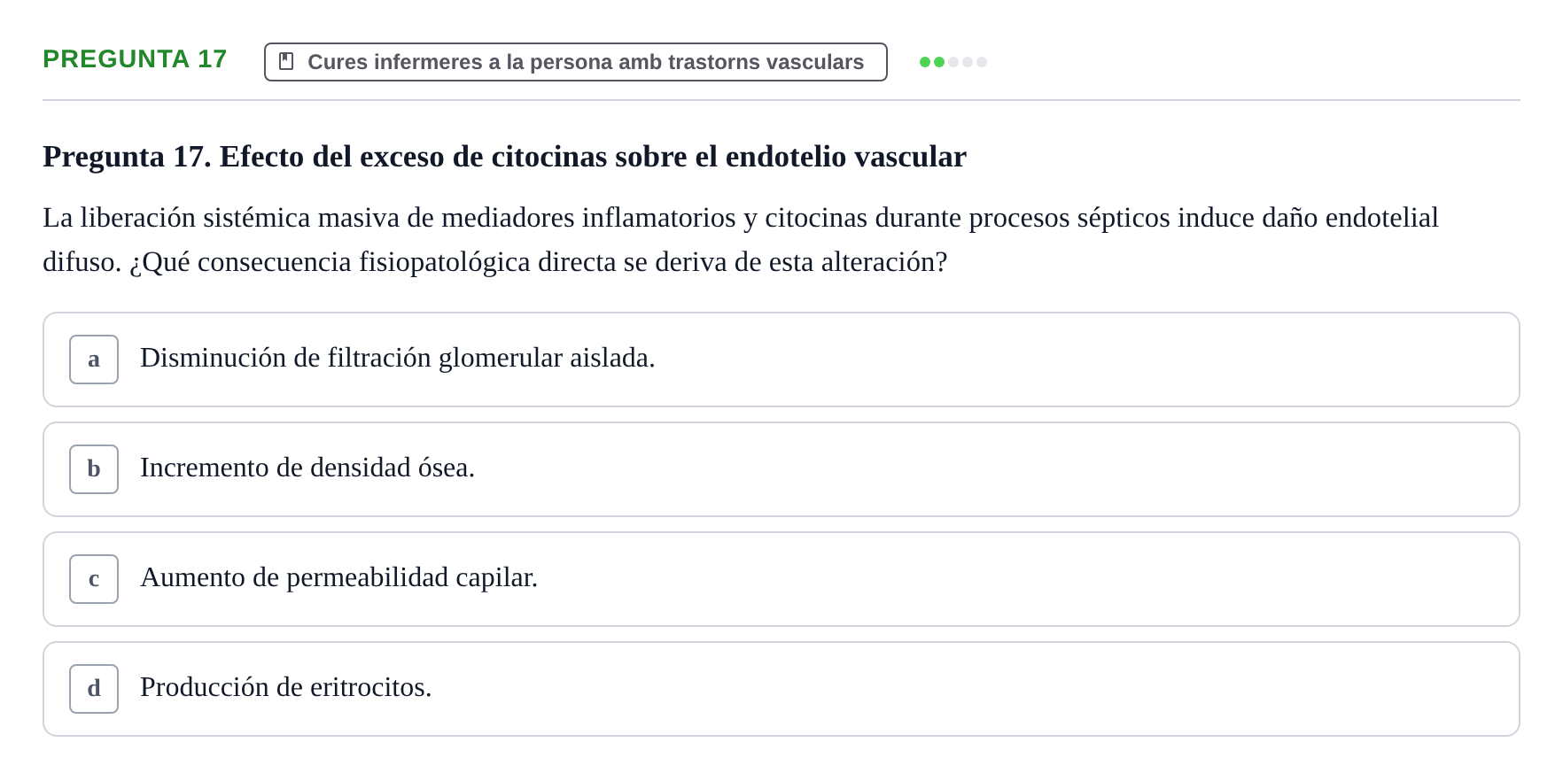 Enunciado: Pregunta 17