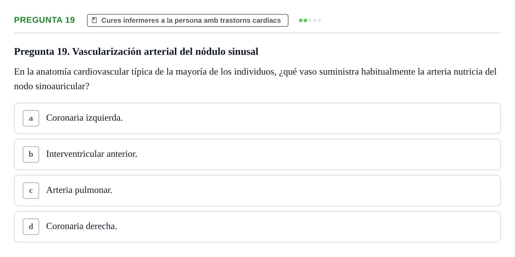 Enunciado: Pregunta 19