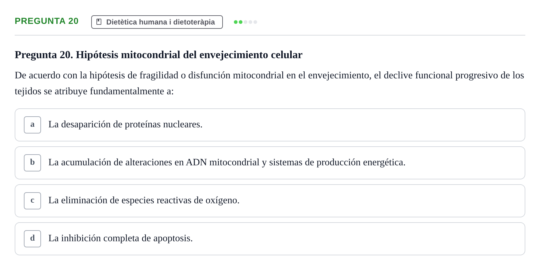 Enunciado: Pregunta 20