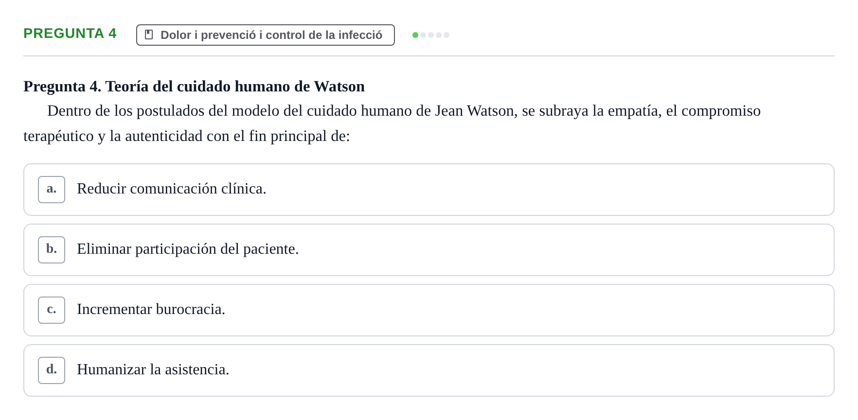 Enunciado: Pregunta 4
