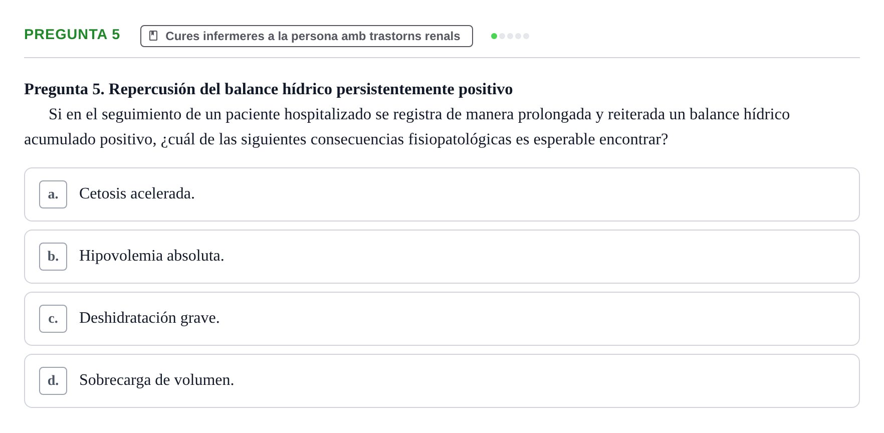 Enunciado: Pregunta 5