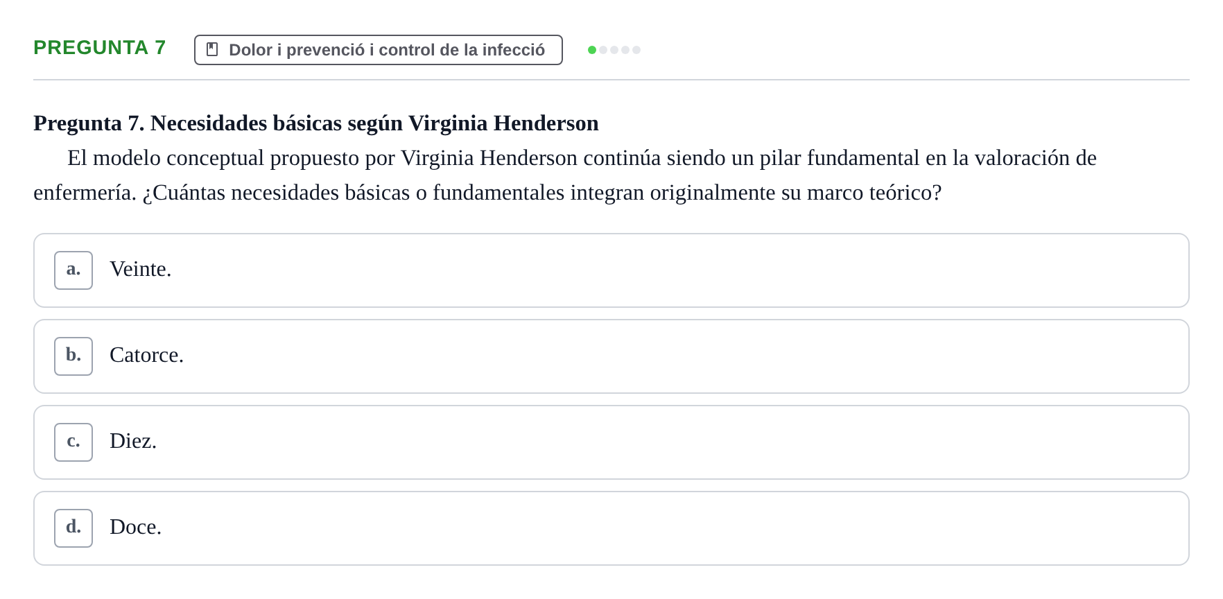 Enunciado: Pregunta 7