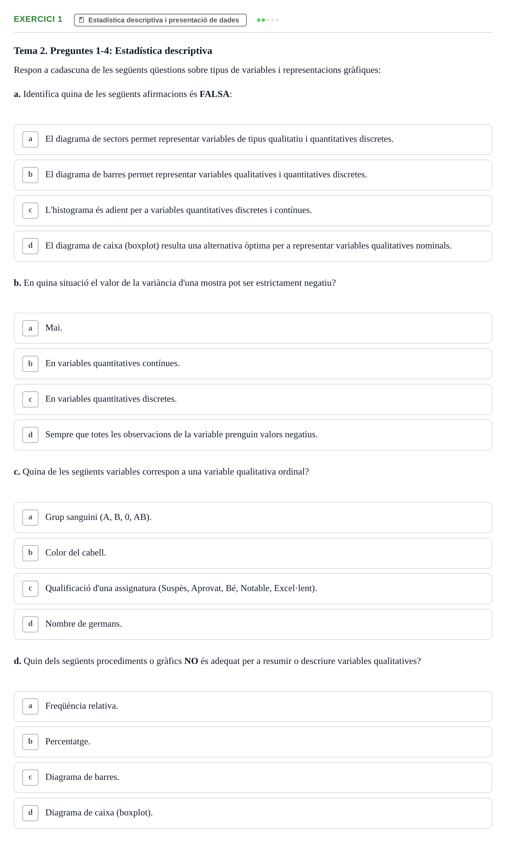 Enunciado: 1 - Estadística descriptiva
