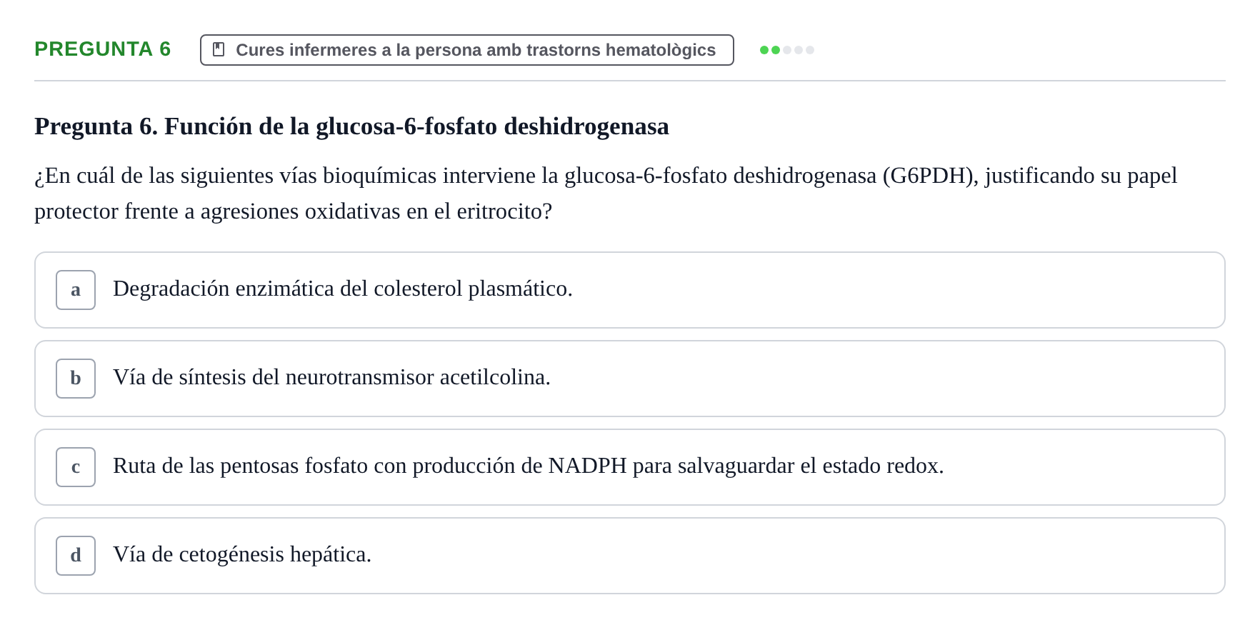 Enunciado: Pregunta 6