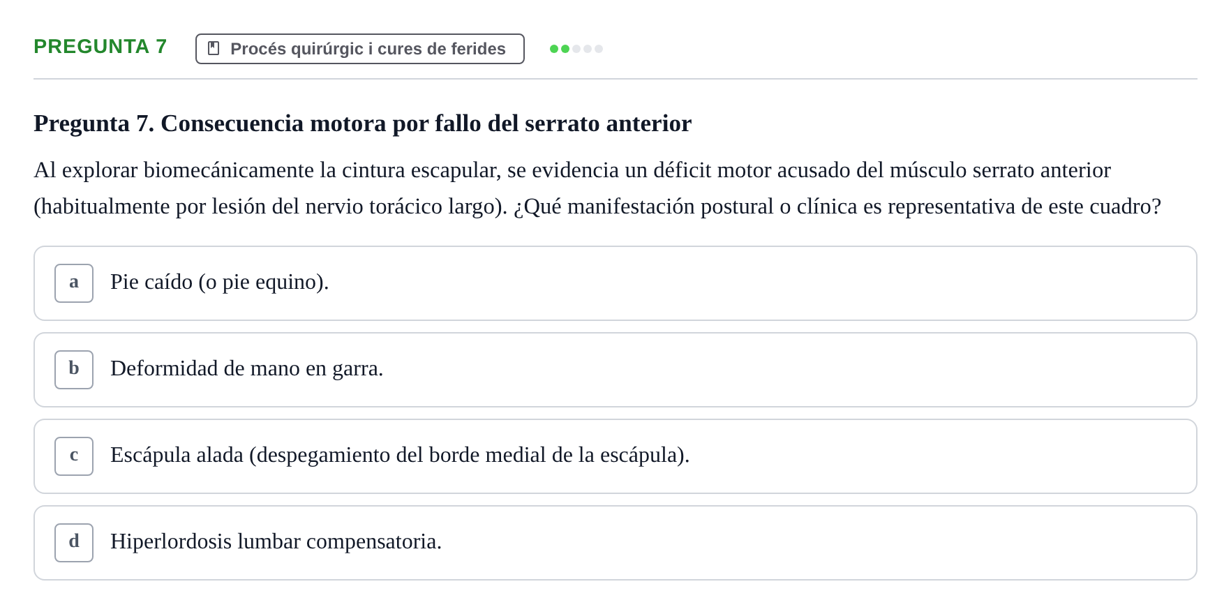 Enunciado: Pregunta 7