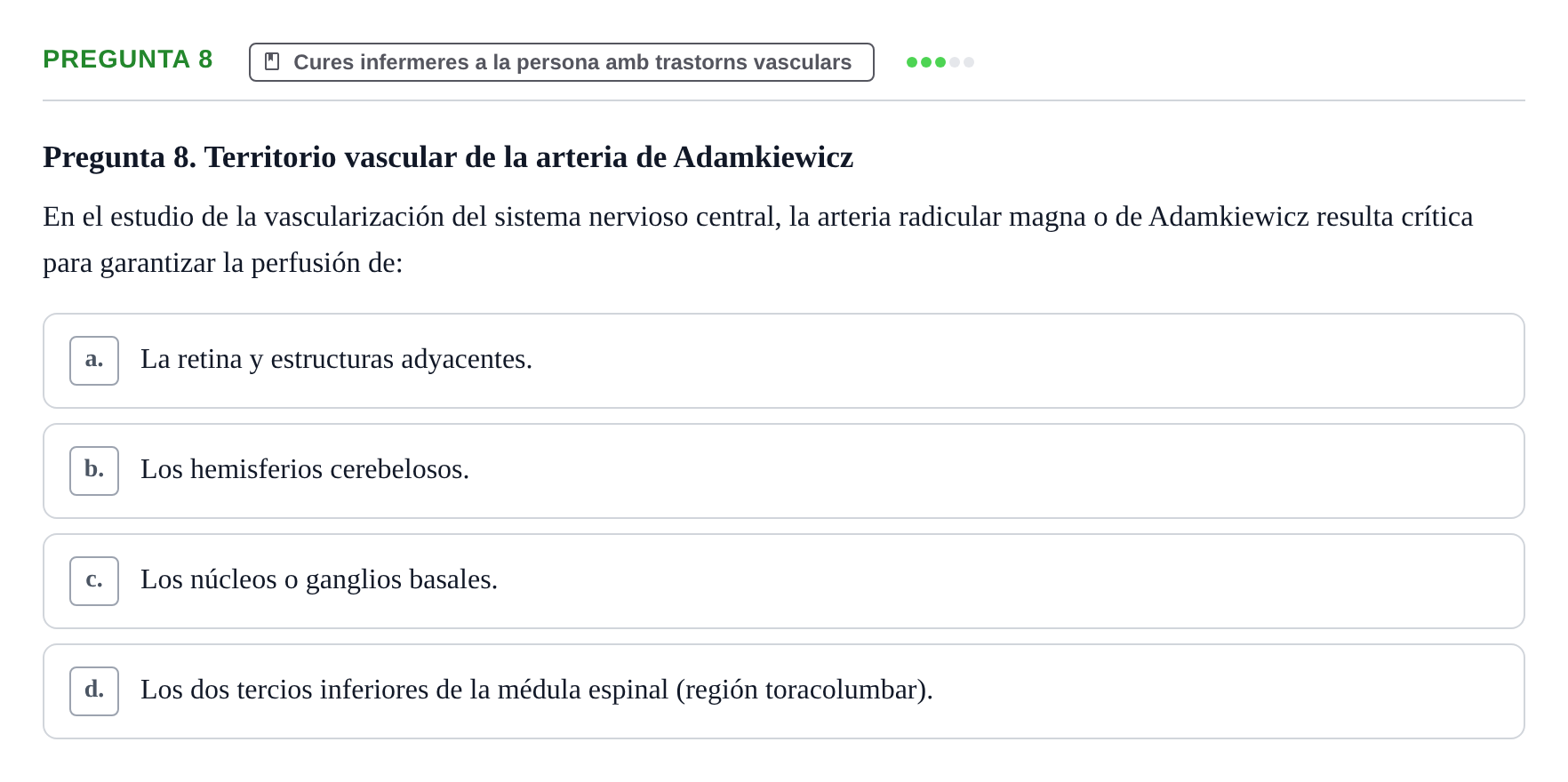 Enunciado: Pregunta 8