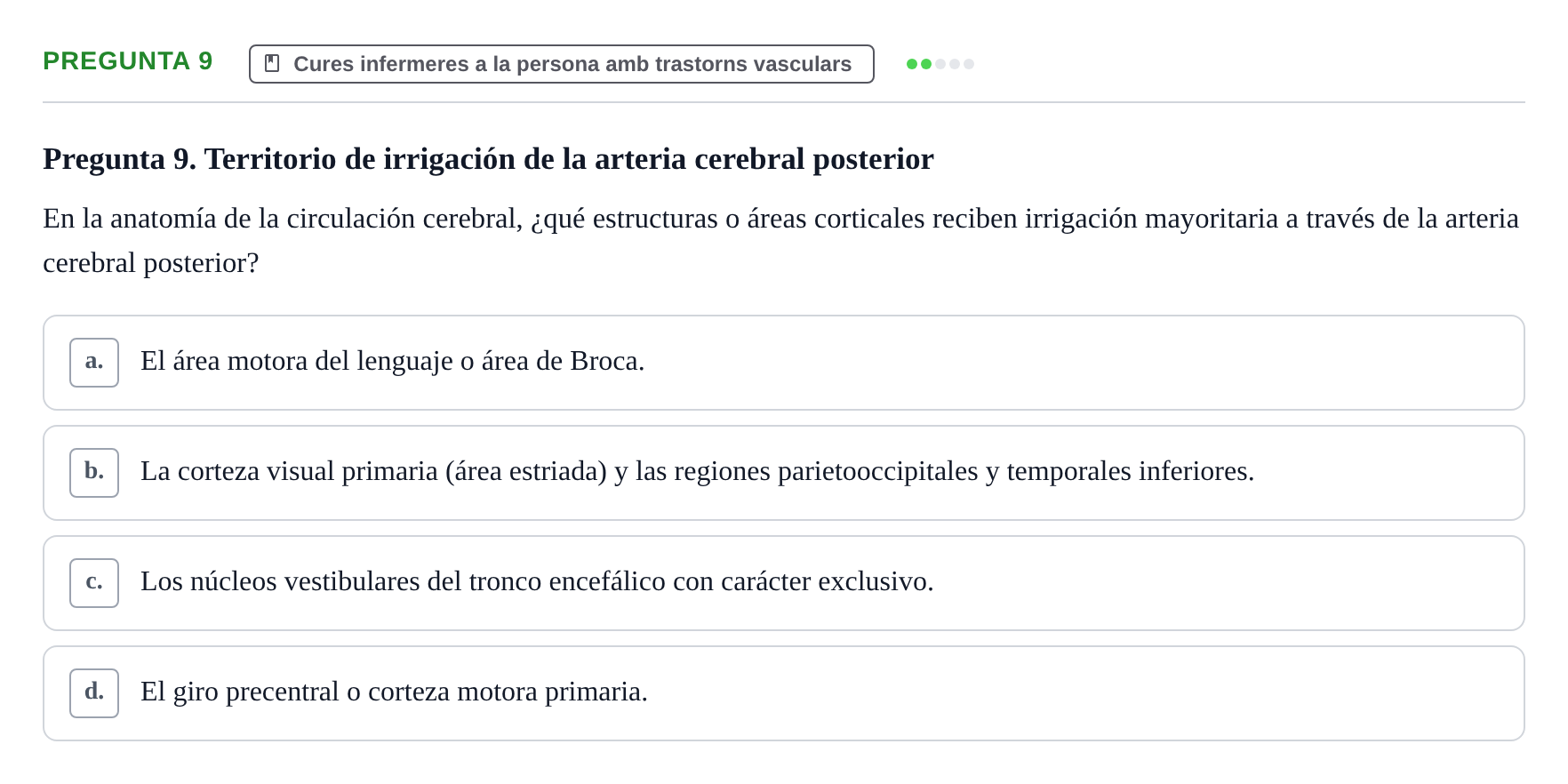 Enunciado: Pregunta 9