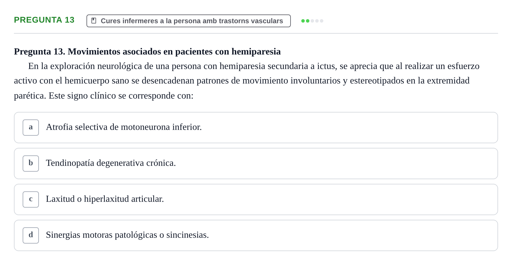 Enunciado: Pregunta 13