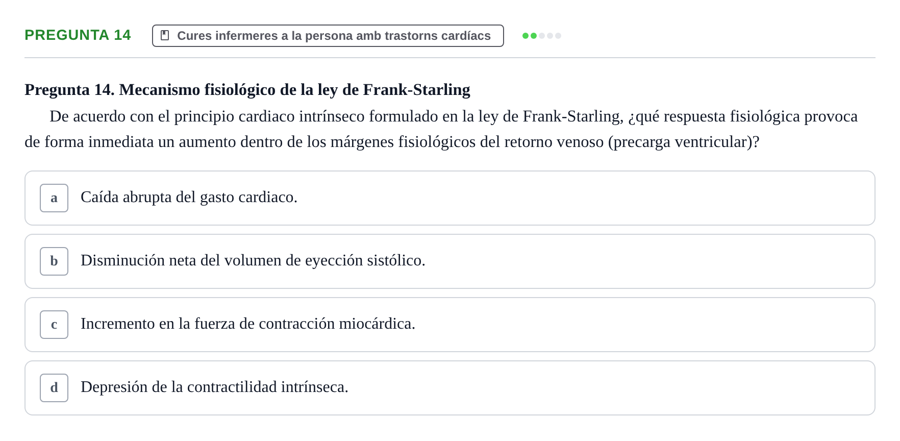 Enunciado: Pregunta 14