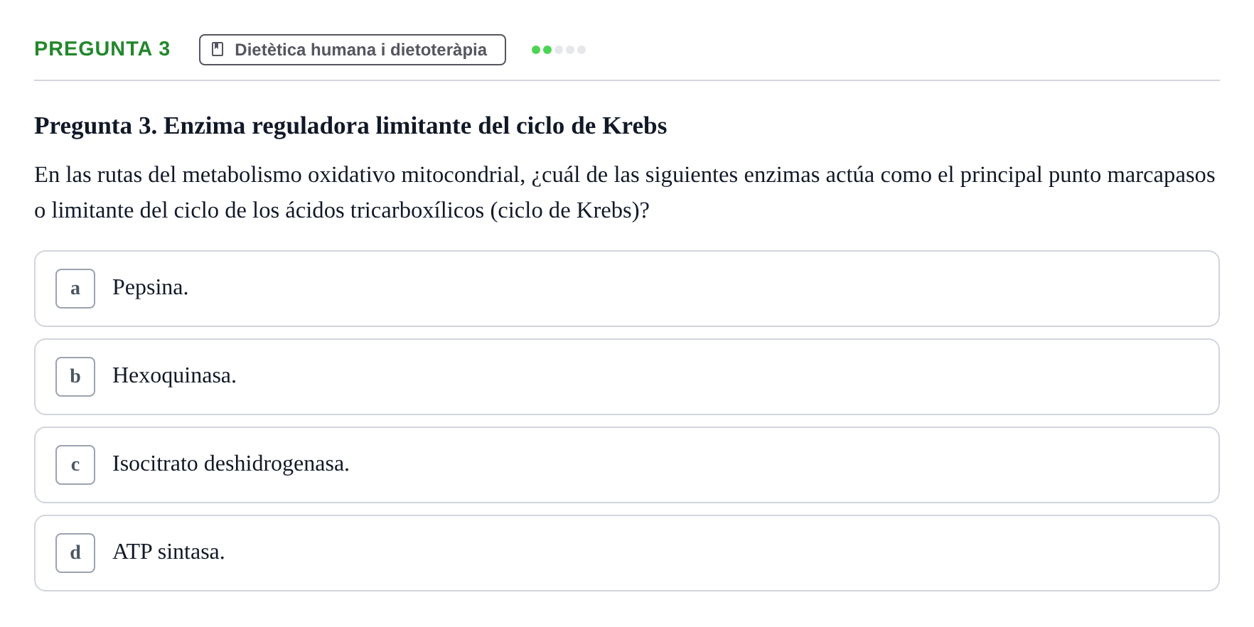 Enunciado: Pregunta 3