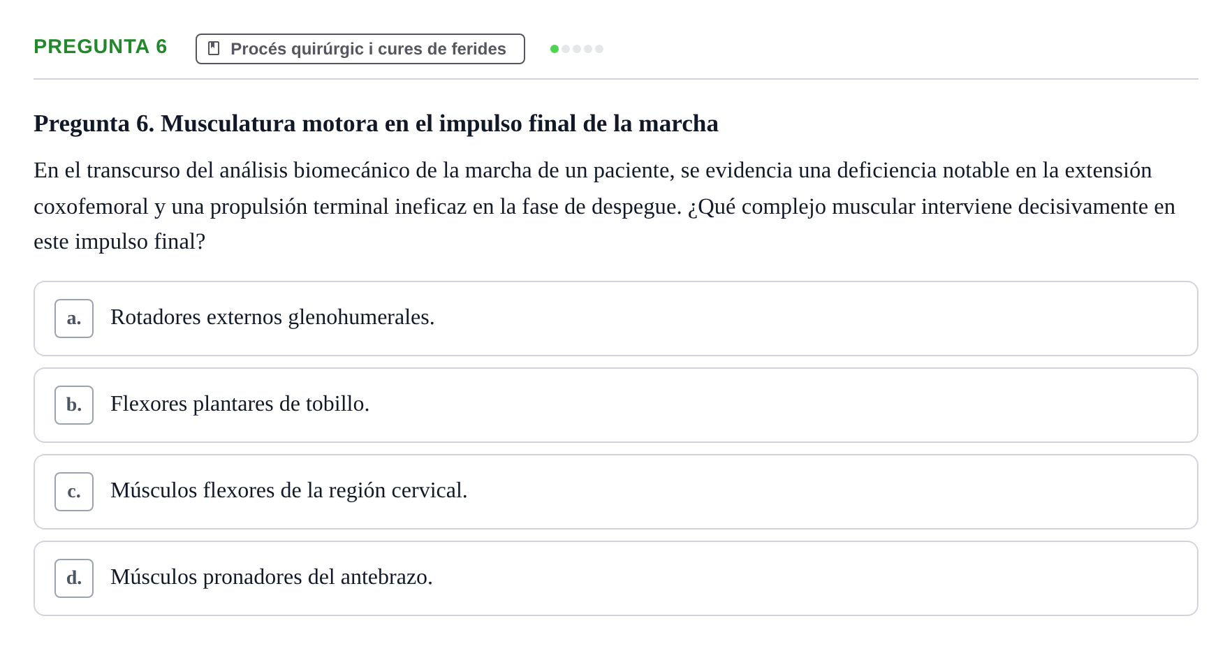 Enunciado: Pregunta 6