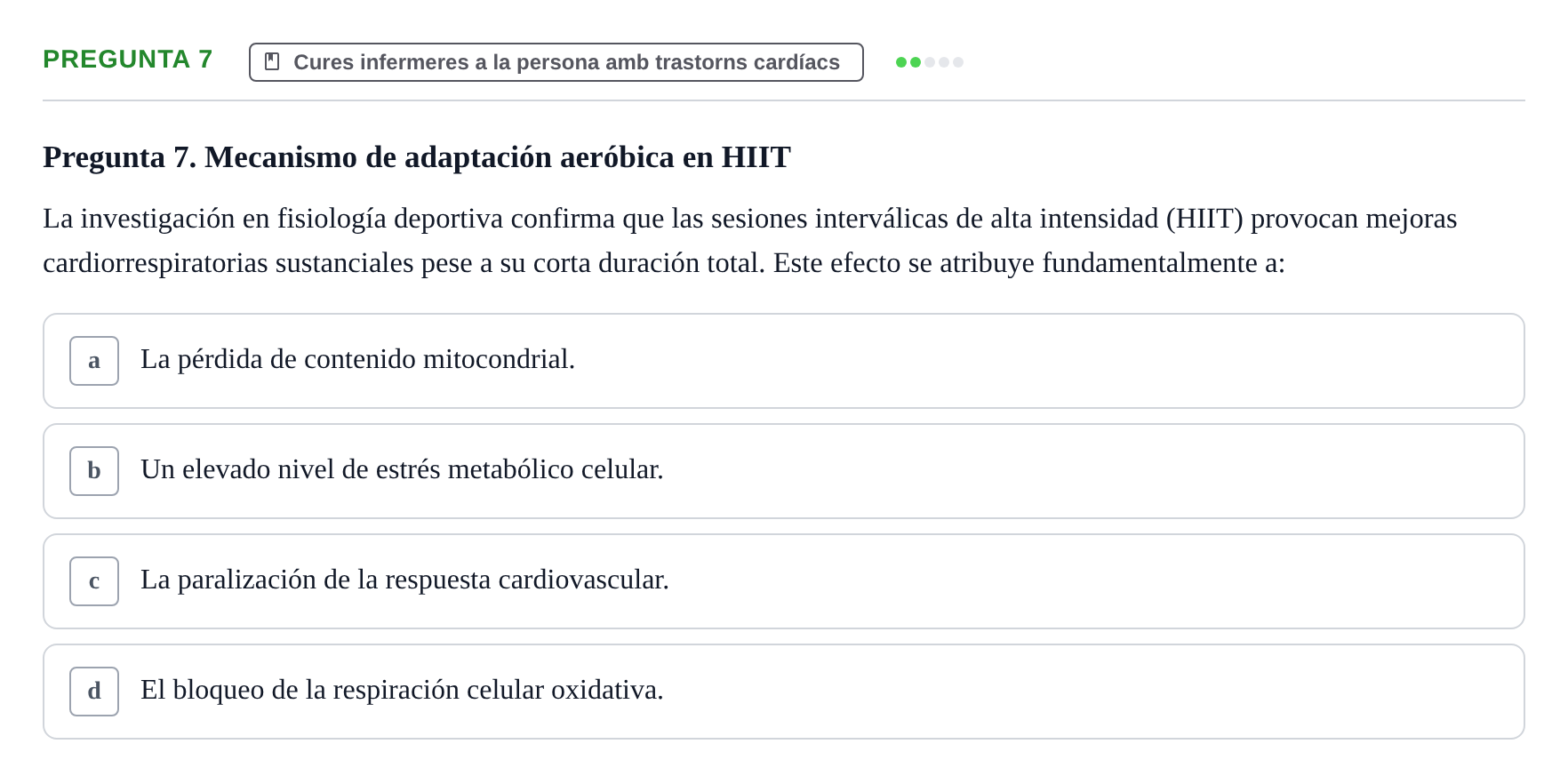 Enunciado: Pregunta 7