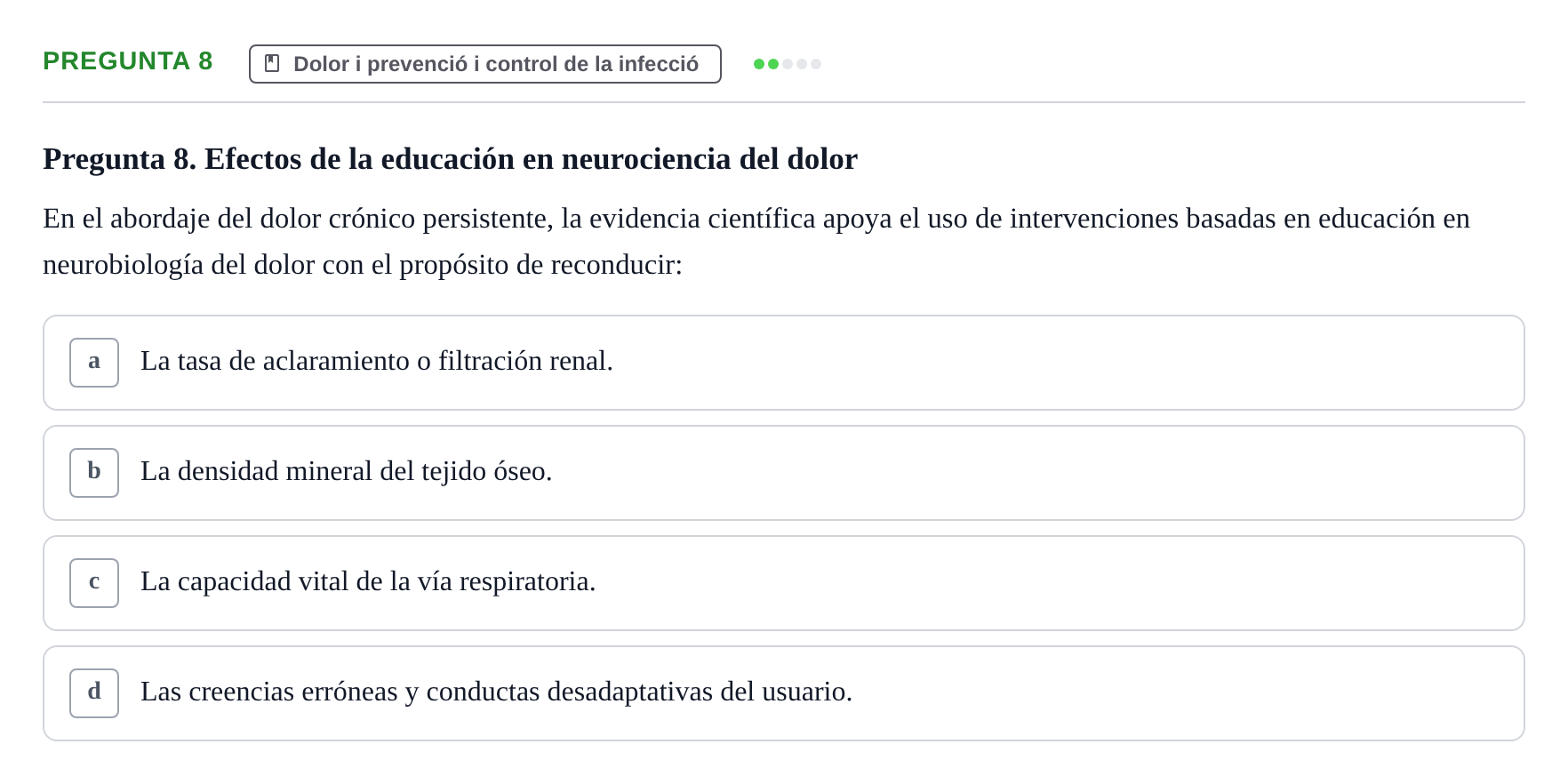Enunciado: Pregunta 8