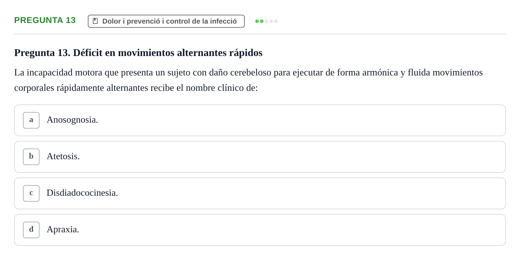 Enunciado: Pregunta 13