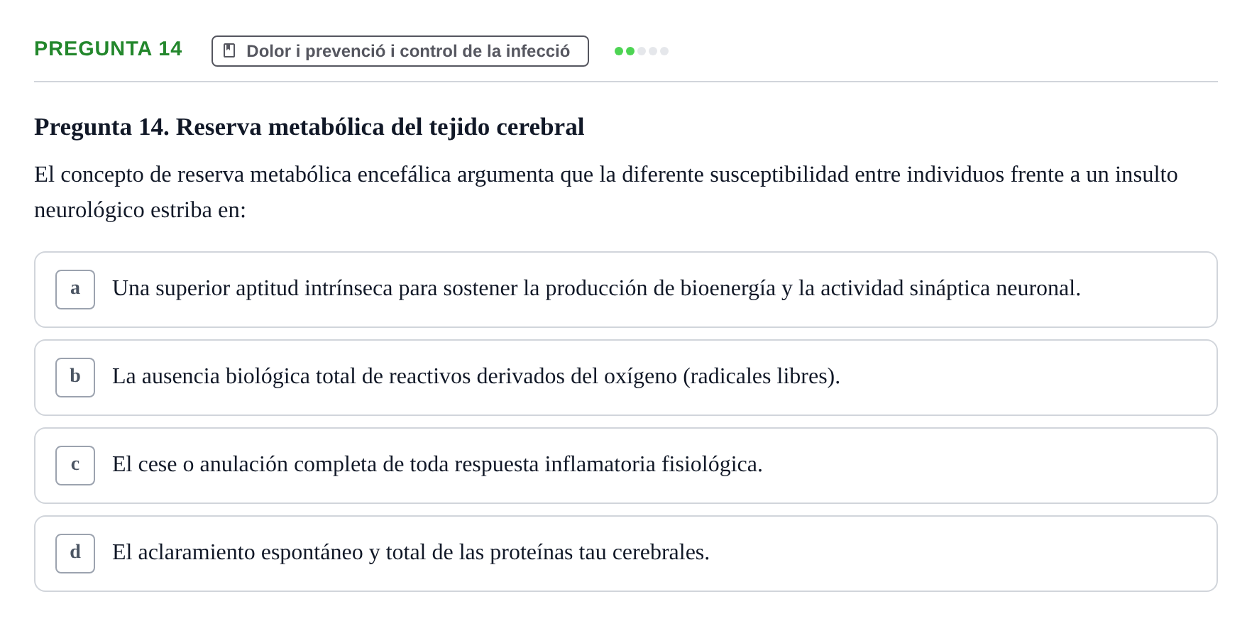 Enunciado: Pregunta 14