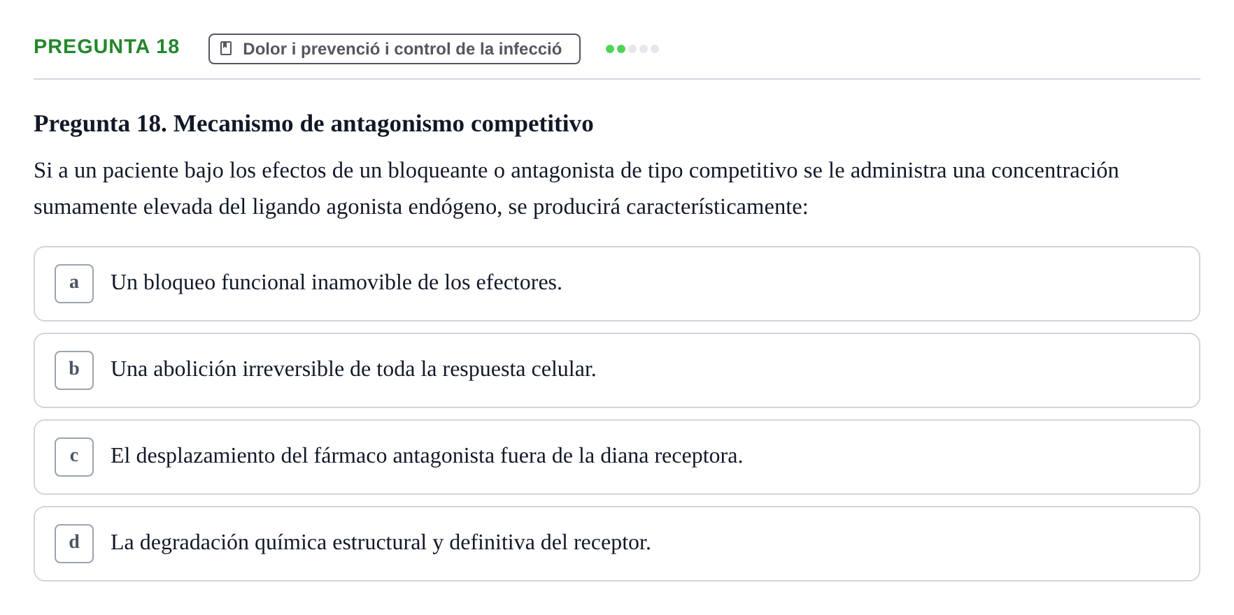 Enunciado: Pregunta 18