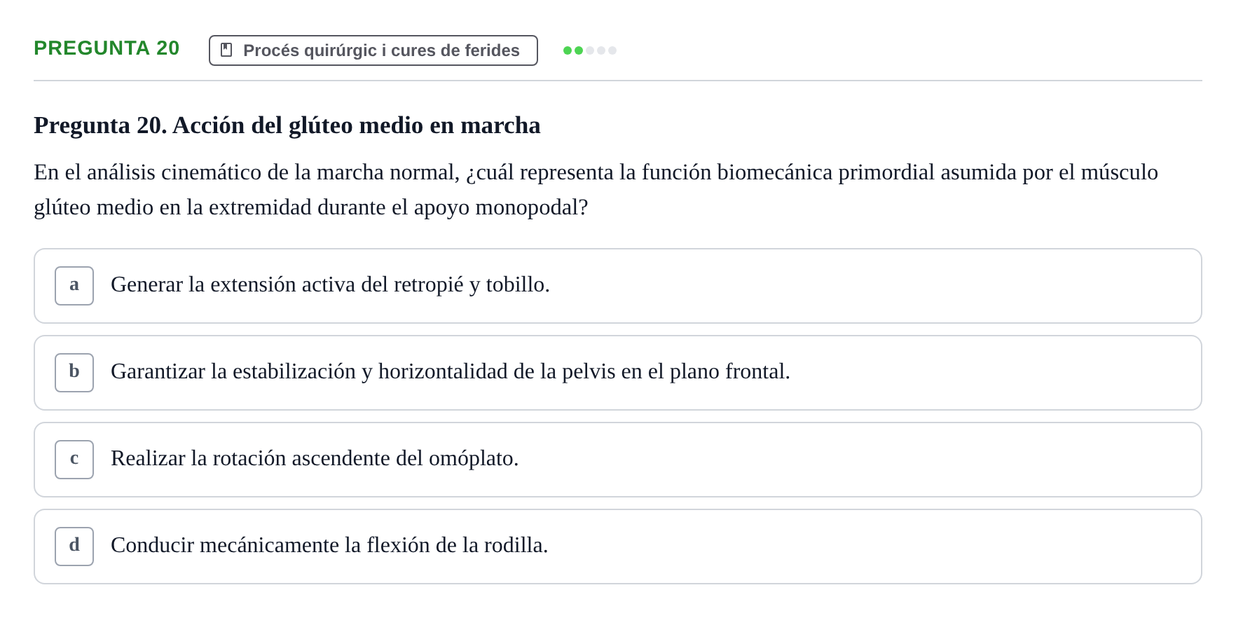 Enunciado: Pregunta 20