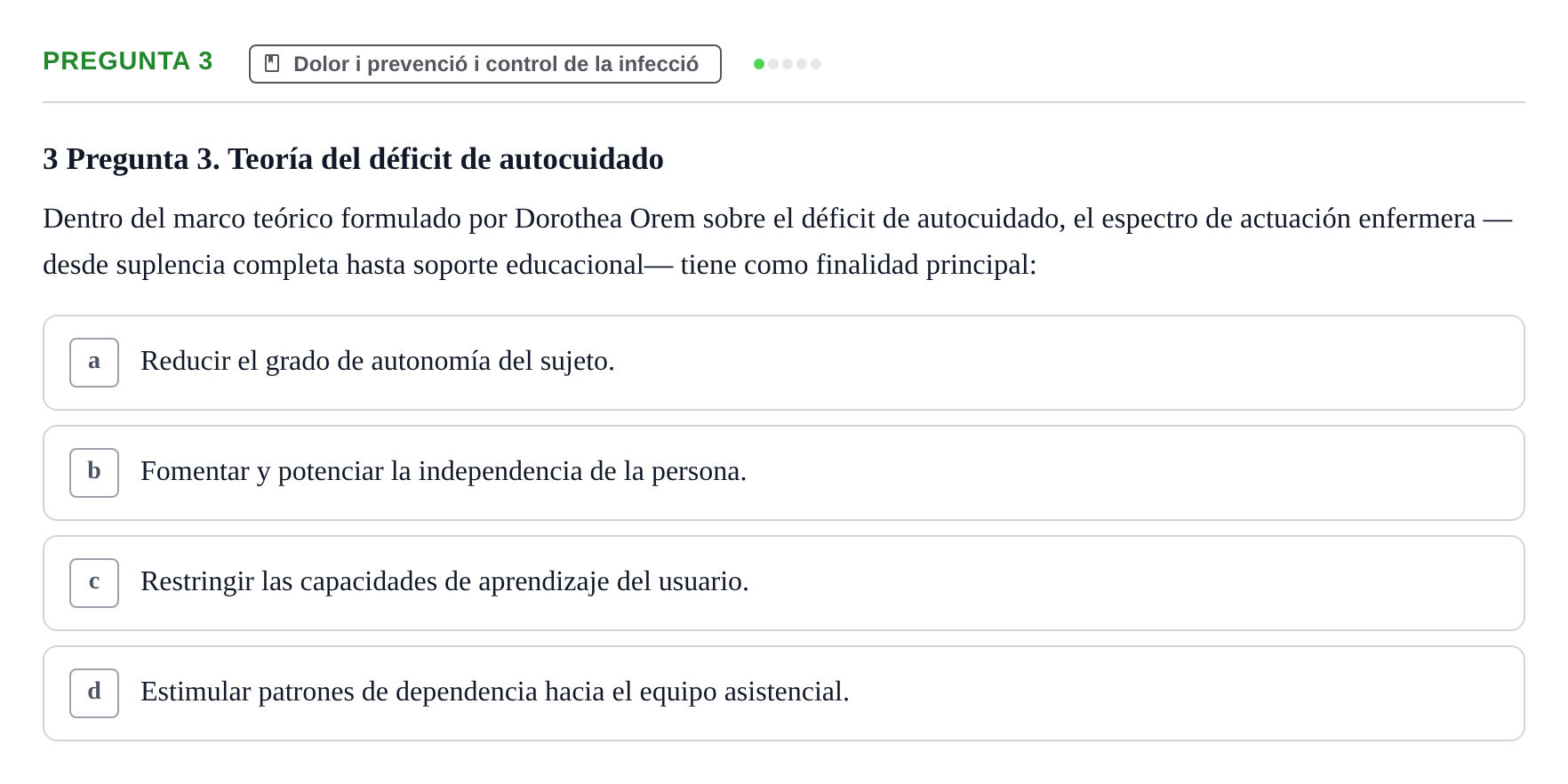 Enunciado: Pregunta 3