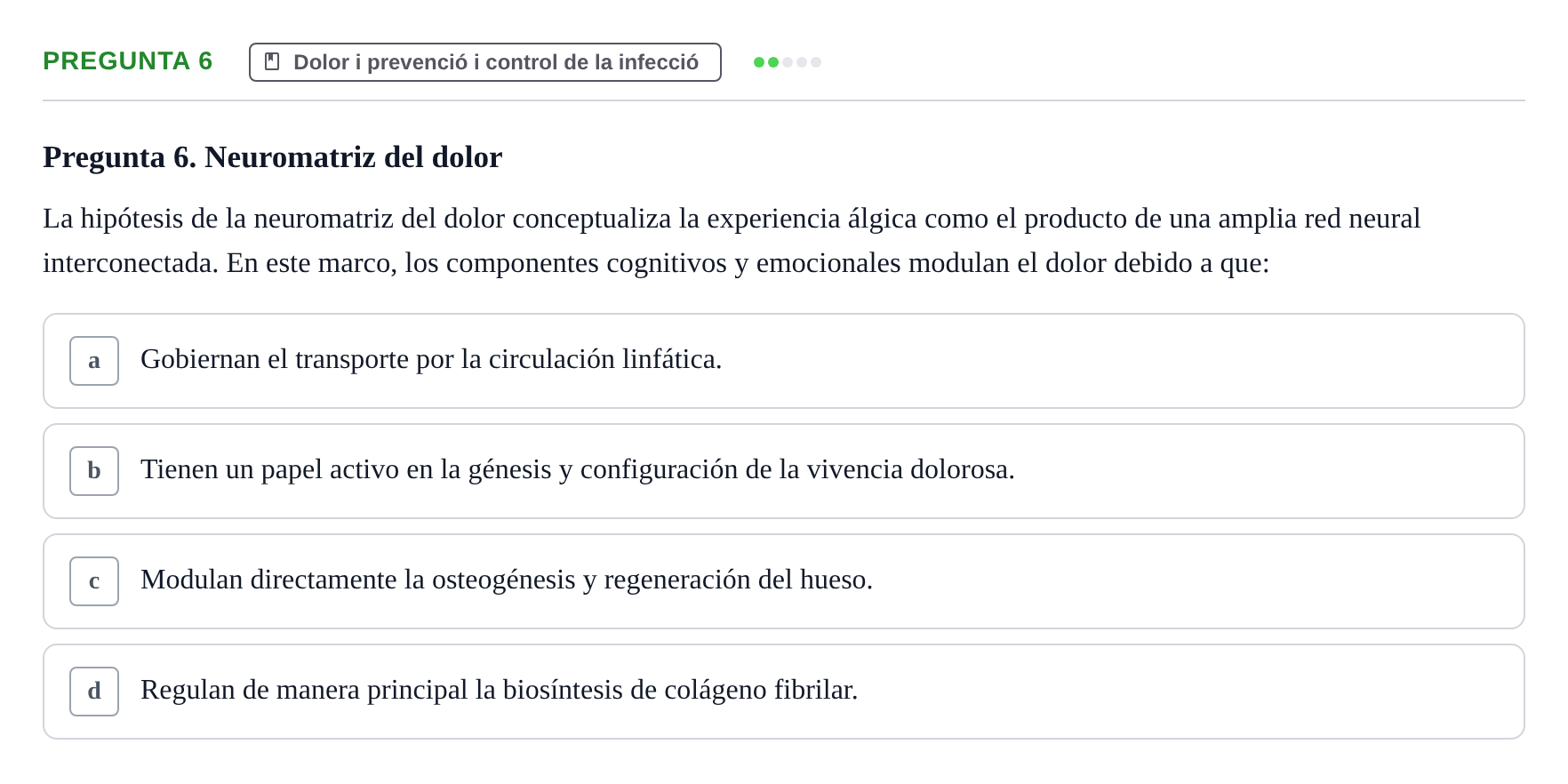 Enunciado: Pregunta 6