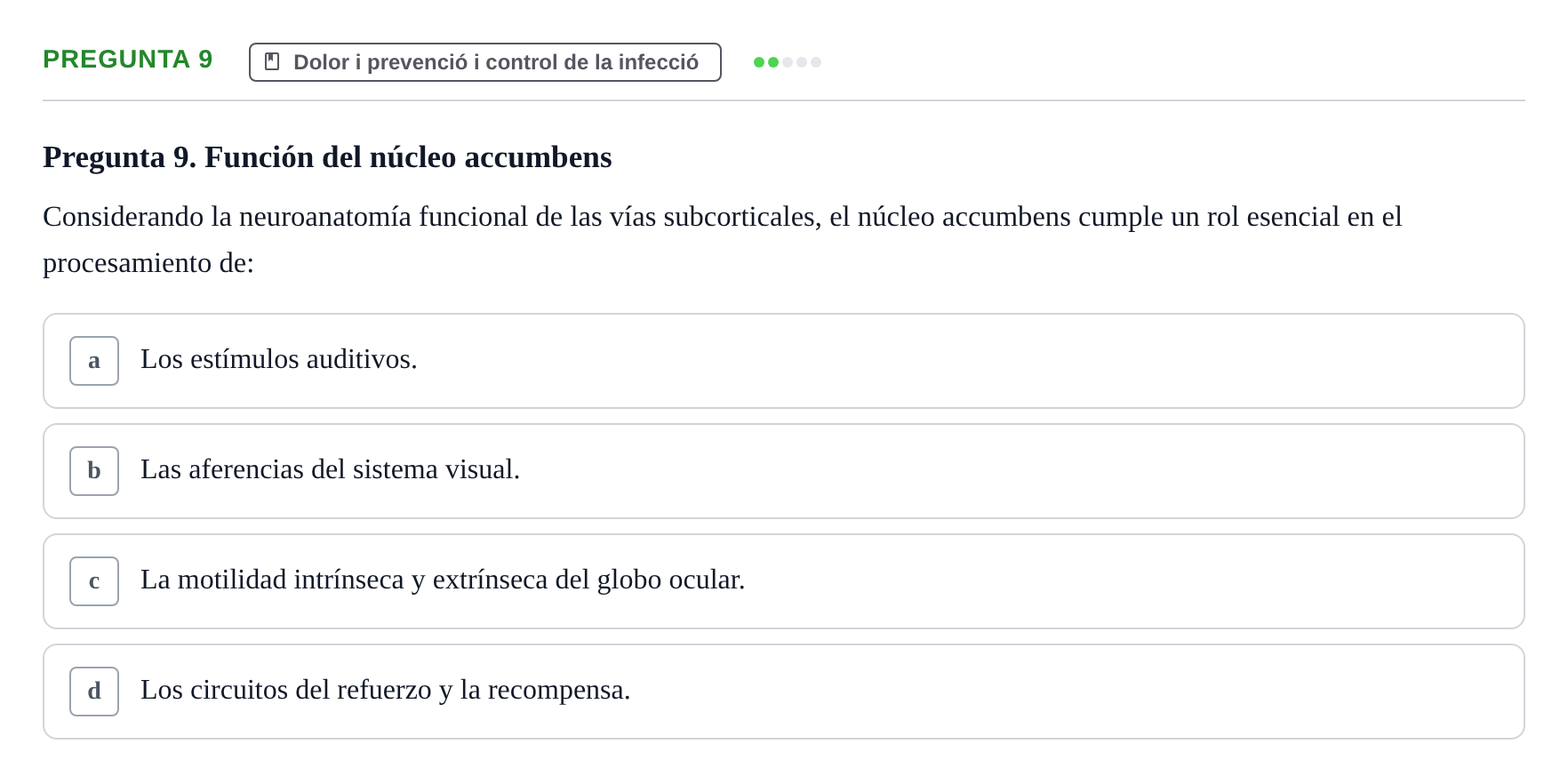Enunciado: Pregunta 9
