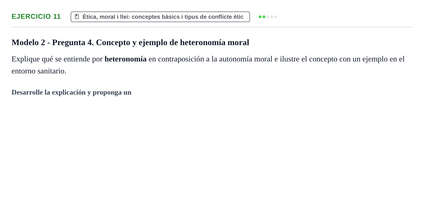 Enunciado: Problema 11 · ètica i legislaciò en infermeria UB 2002