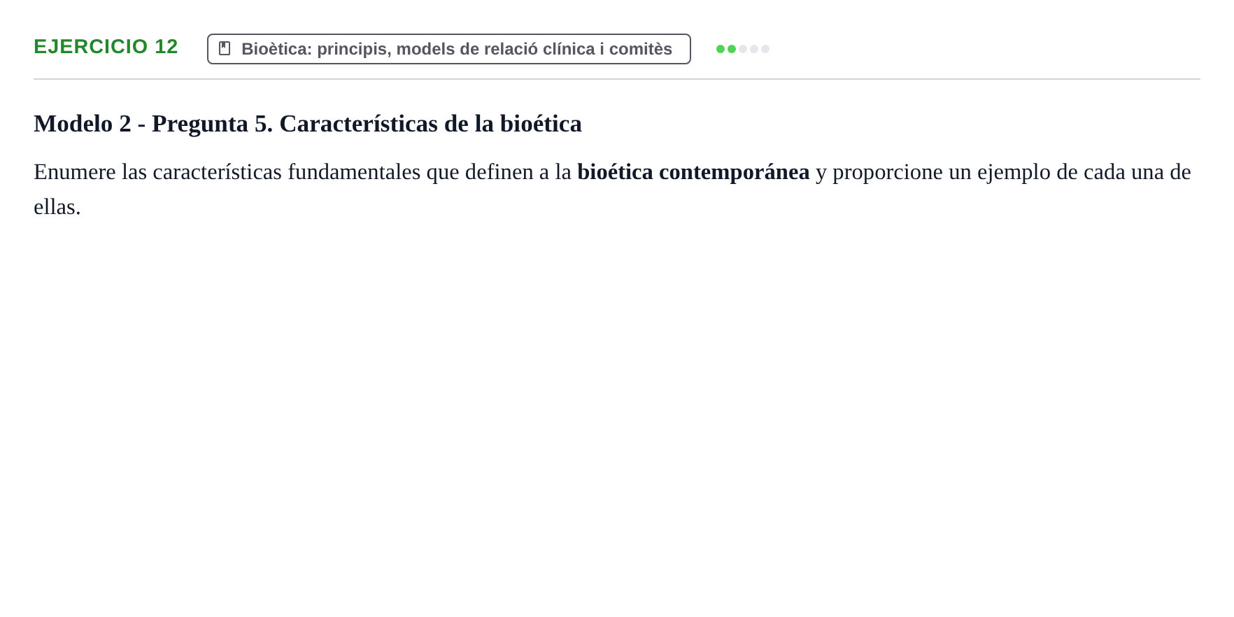 Enunciado: Problema 12 · ètica i legislaciò en infermeria UB 2002