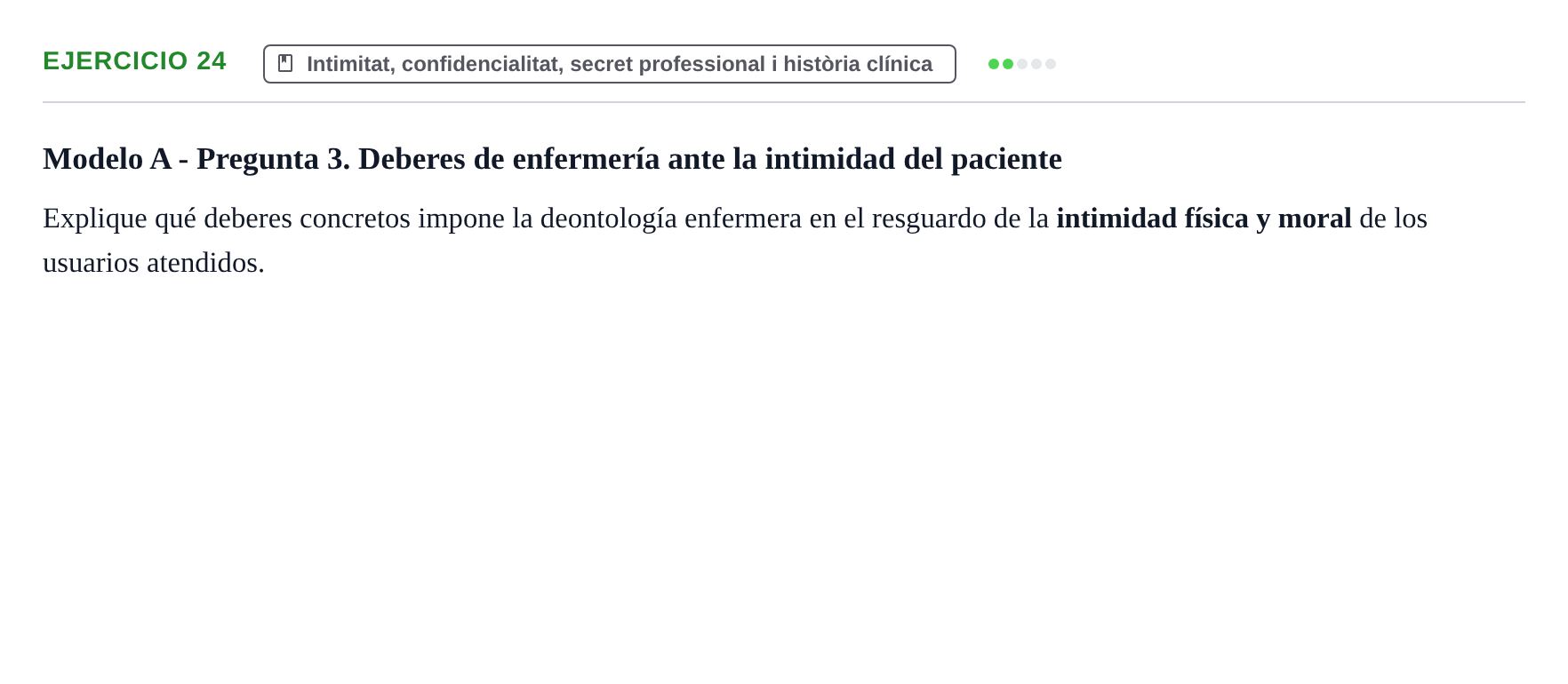 Enunciado: Problema 24 · ètica i legislaciò en infermeria UB 2002
