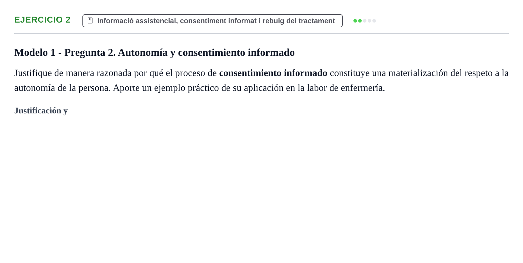 Enunciado: Problema 2 · ètica i legislaciò en infermeria UB 2002