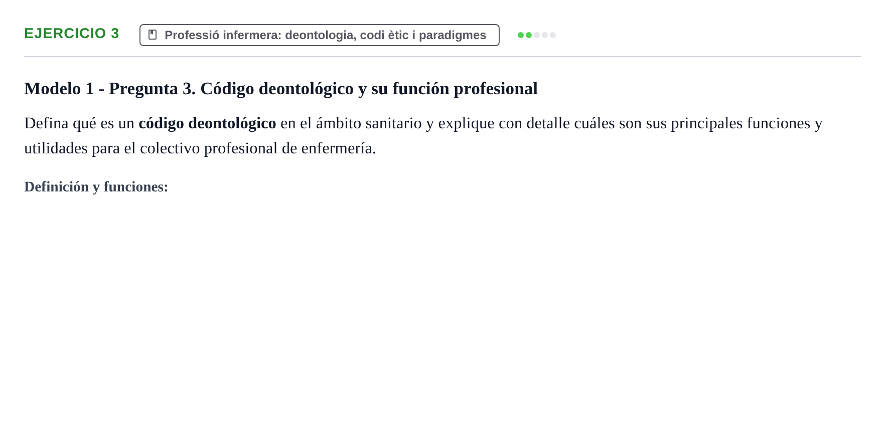 Enunciado: Problema 3 · ètica i legislaciò en infermeria UB 2002