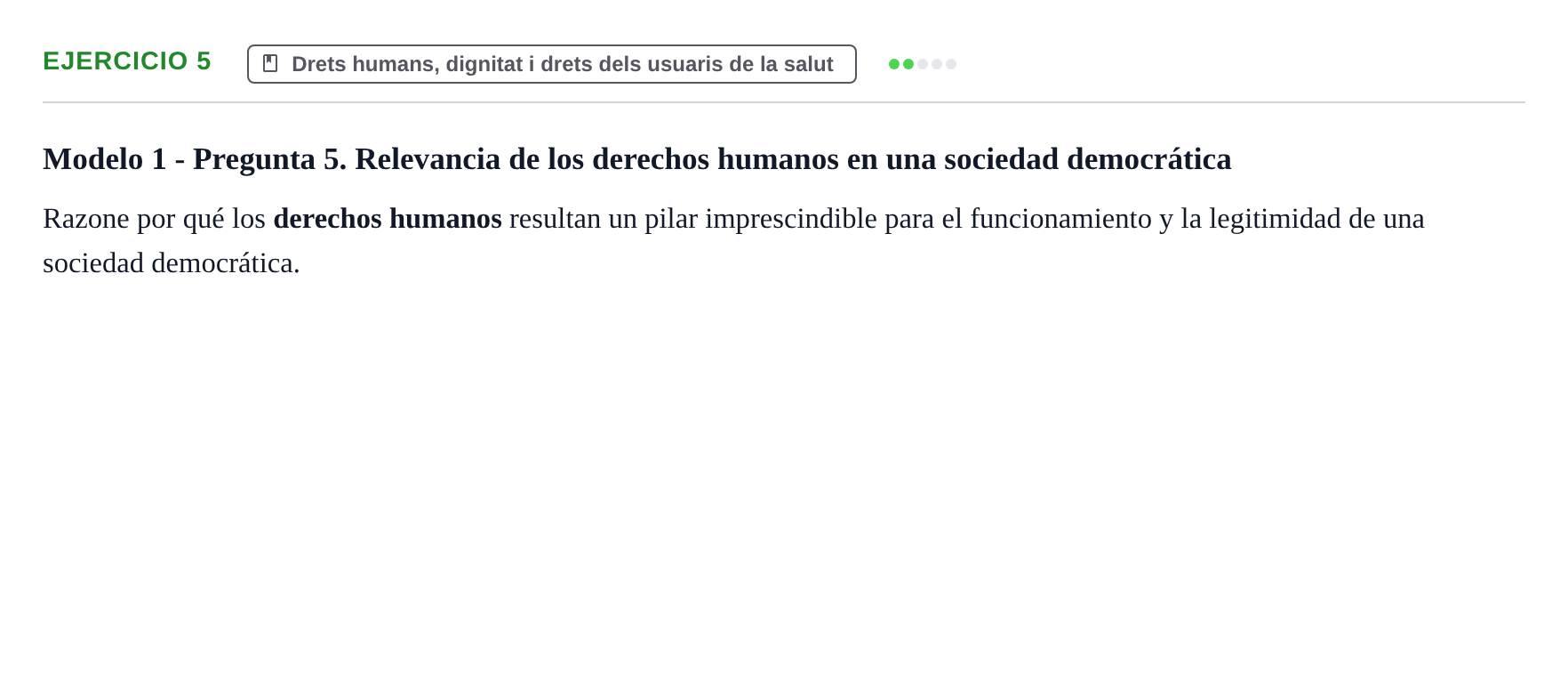 Enunciado: Problema 5 · ètica i legislaciò en infermeria UB 2002