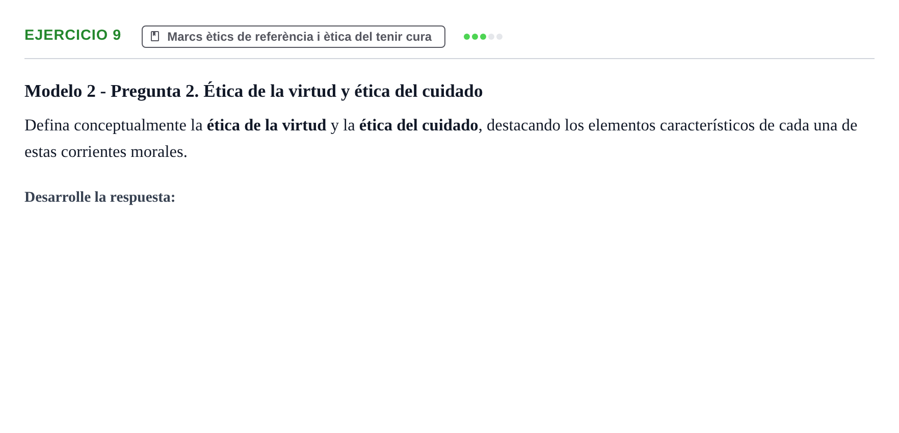 Enunciado: Problema 9 · ètica i legislaciò en infermeria UB 2002
