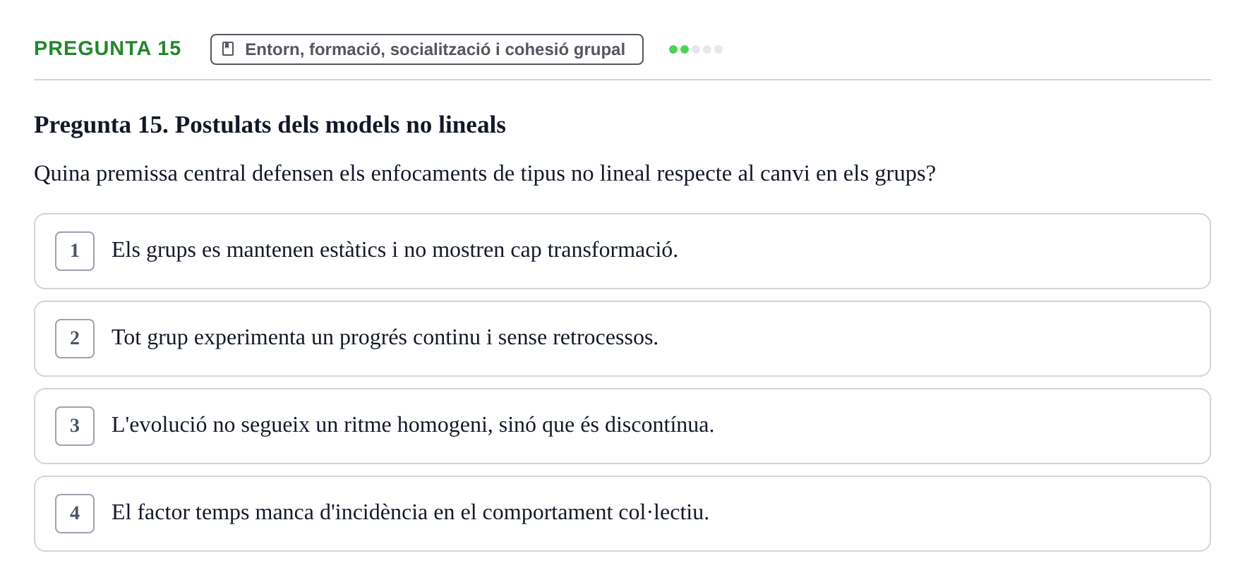 Enunciado: Pregunta 15