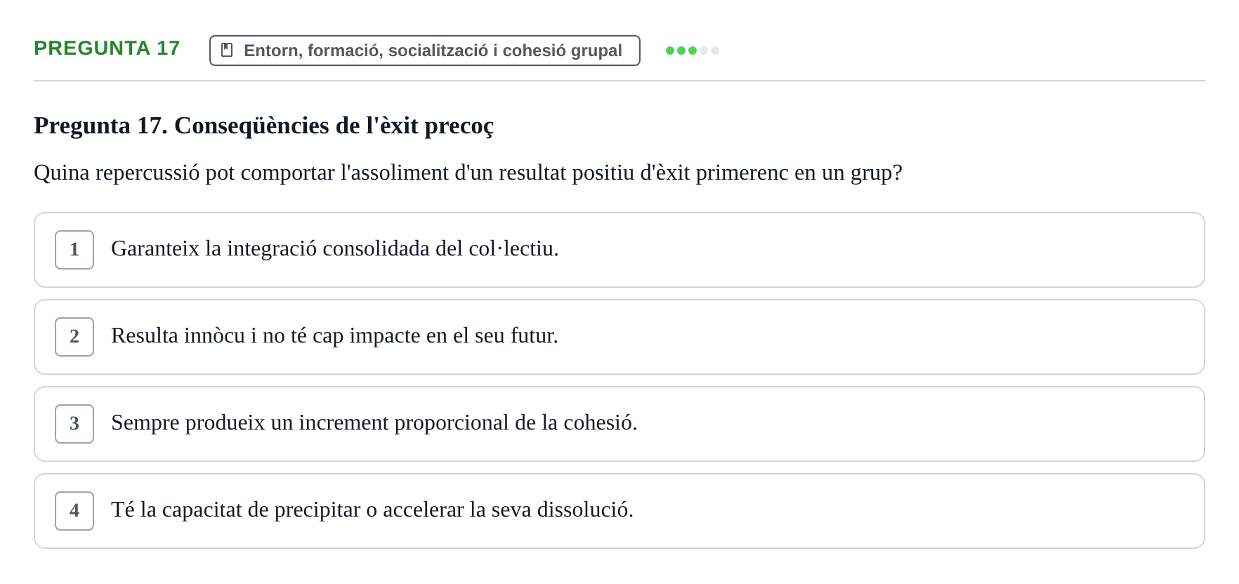 Enunciado: Pregunta 17