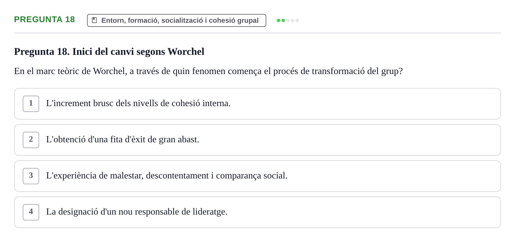 Enunciado: Pregunta 18