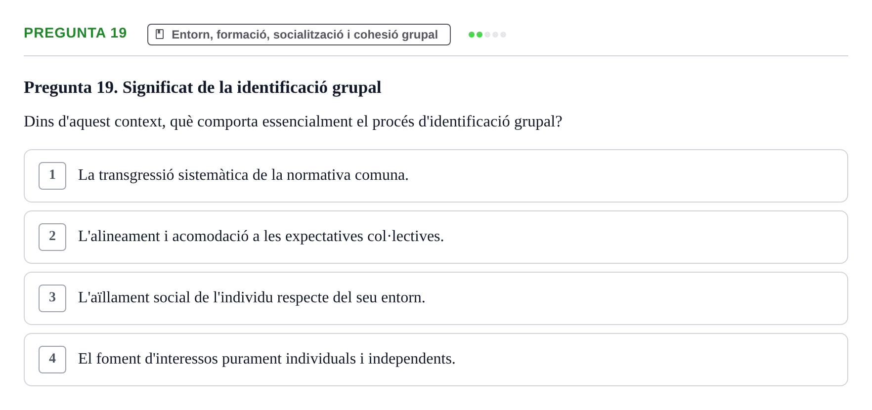 Enunciado: Pregunta 19