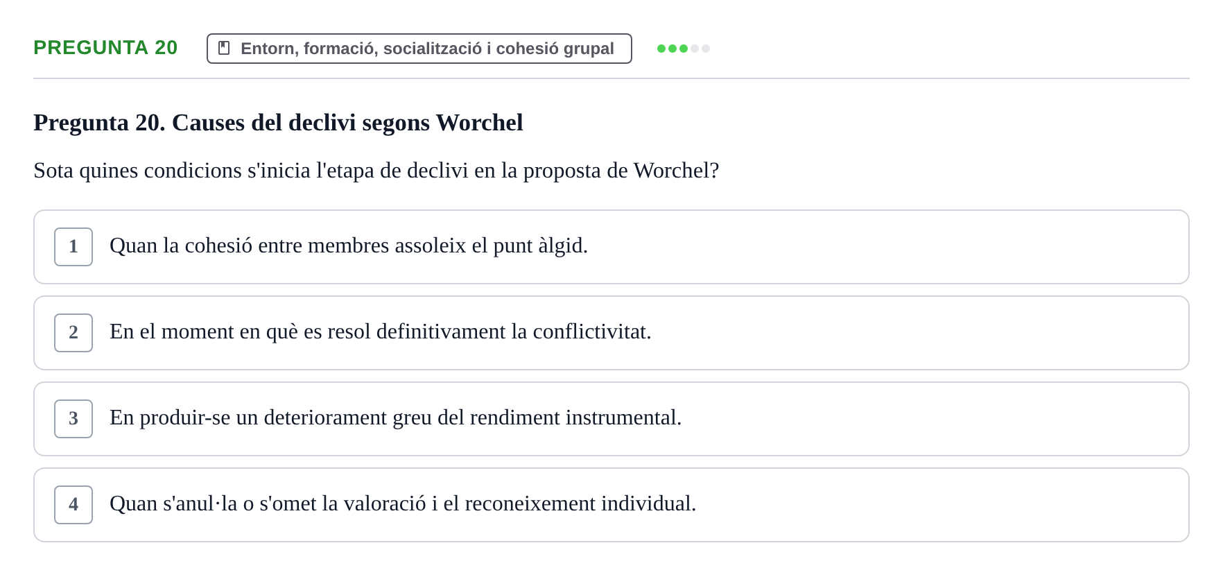 Enunciado: Pregunta 20