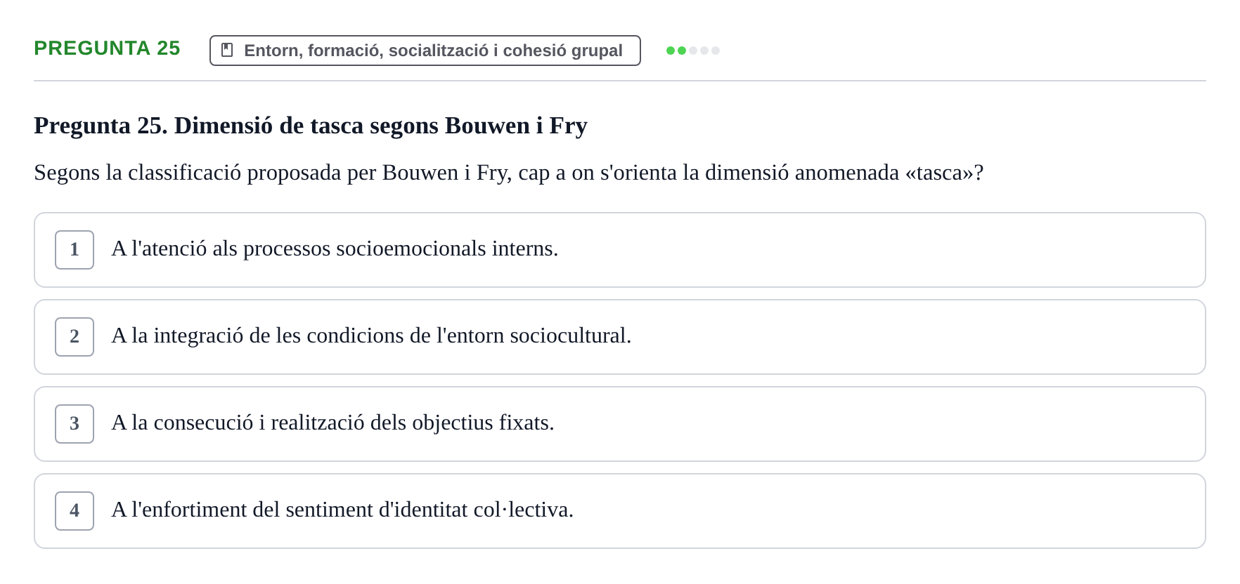 Enunciado: Pregunta 25