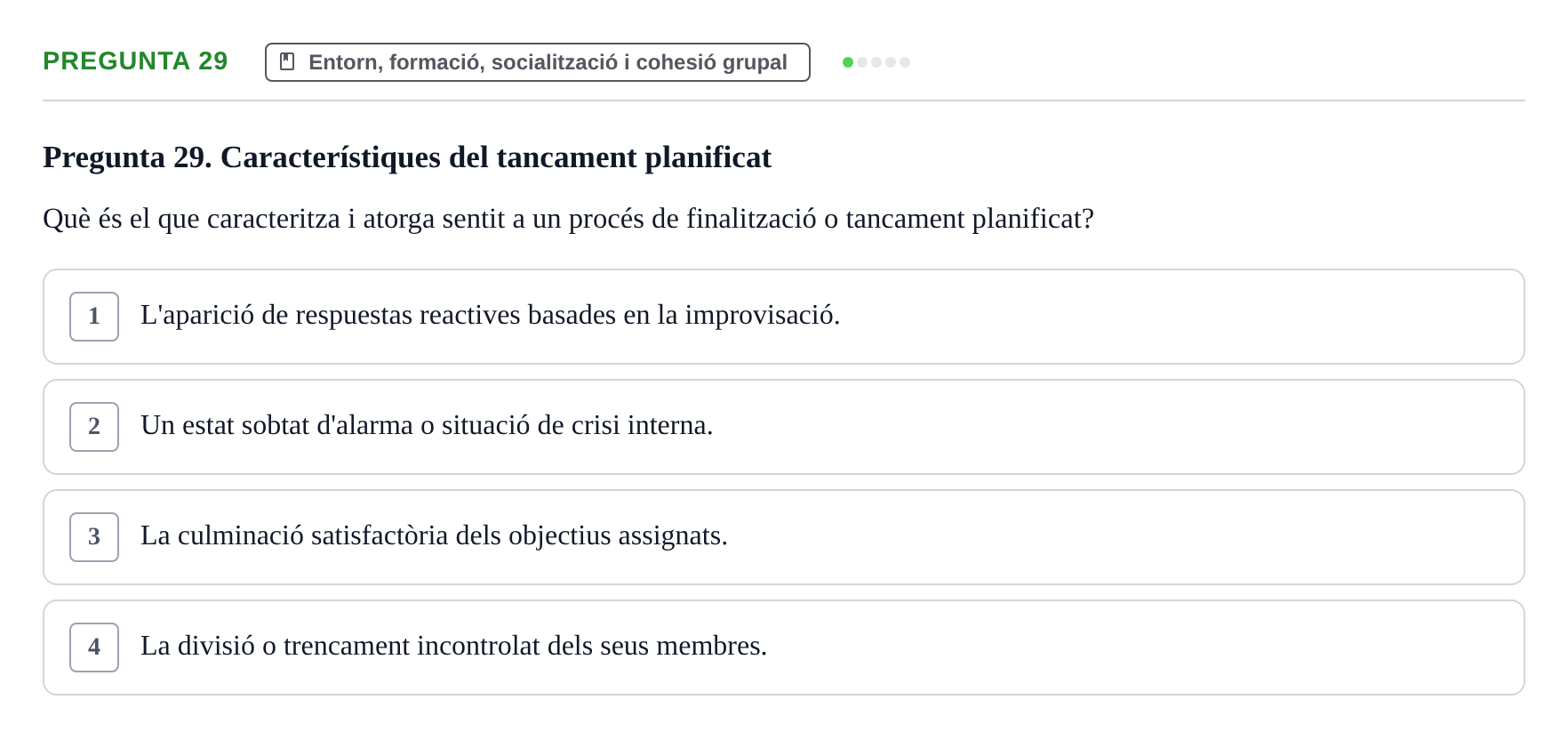 Enunciado: Pregunta 29