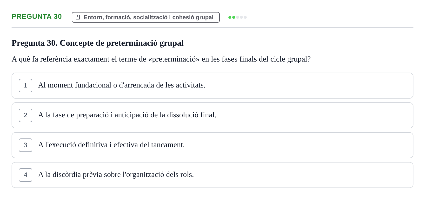 Enunciado: Pregunta 30
