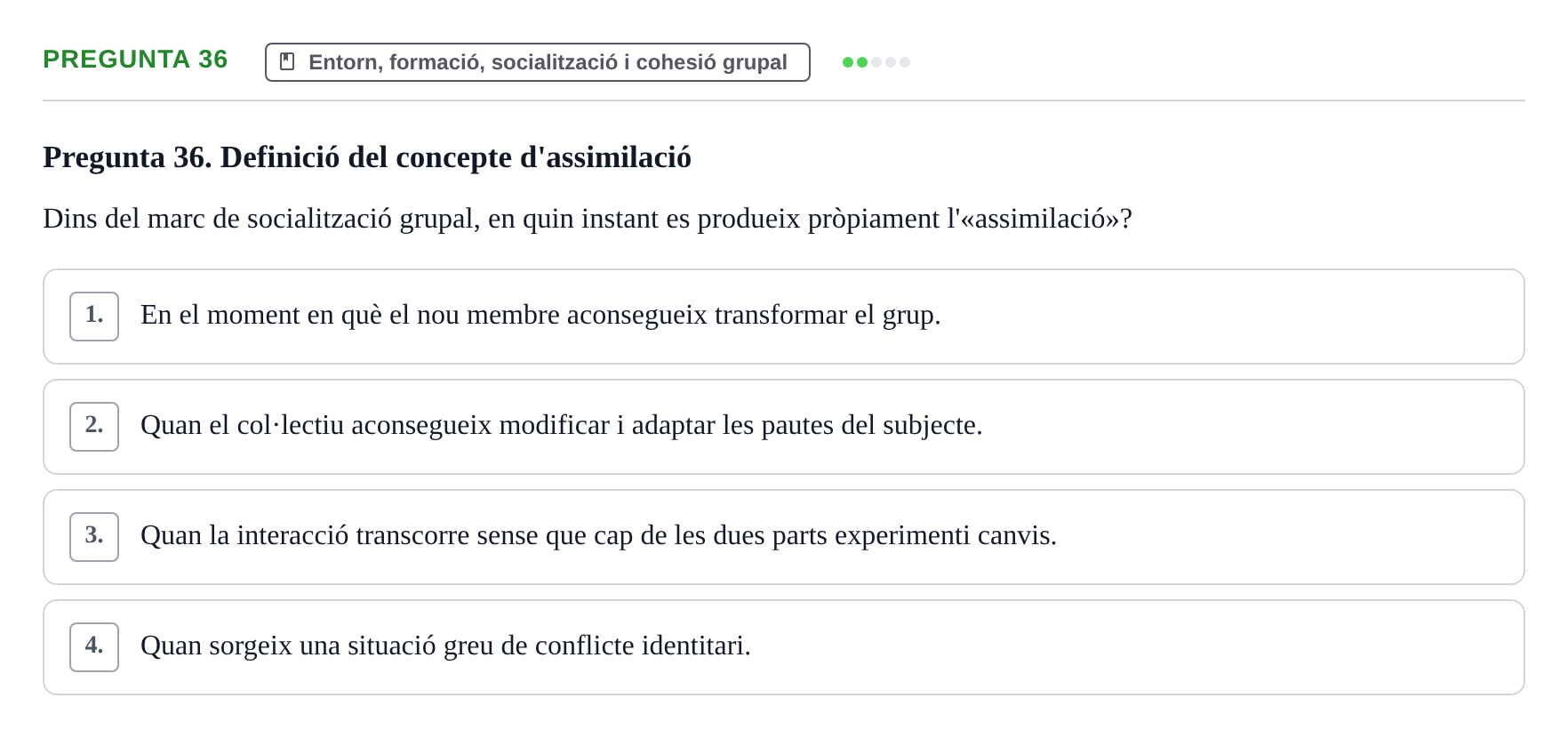 Enunciado: Pregunta 36