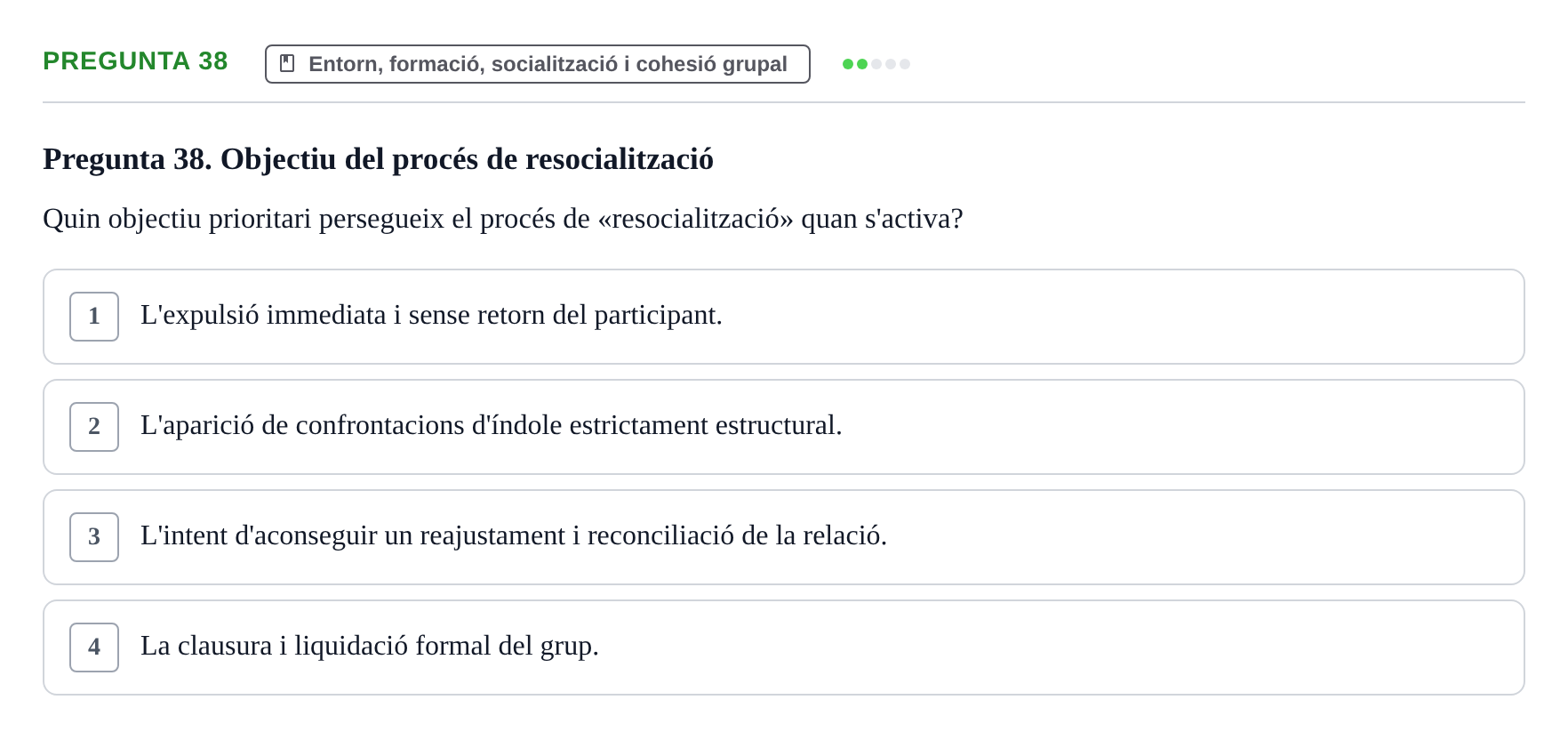 Enunciado: Pregunta 38