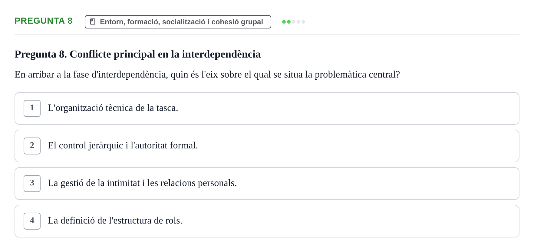 Enunciado: Pregunta 8