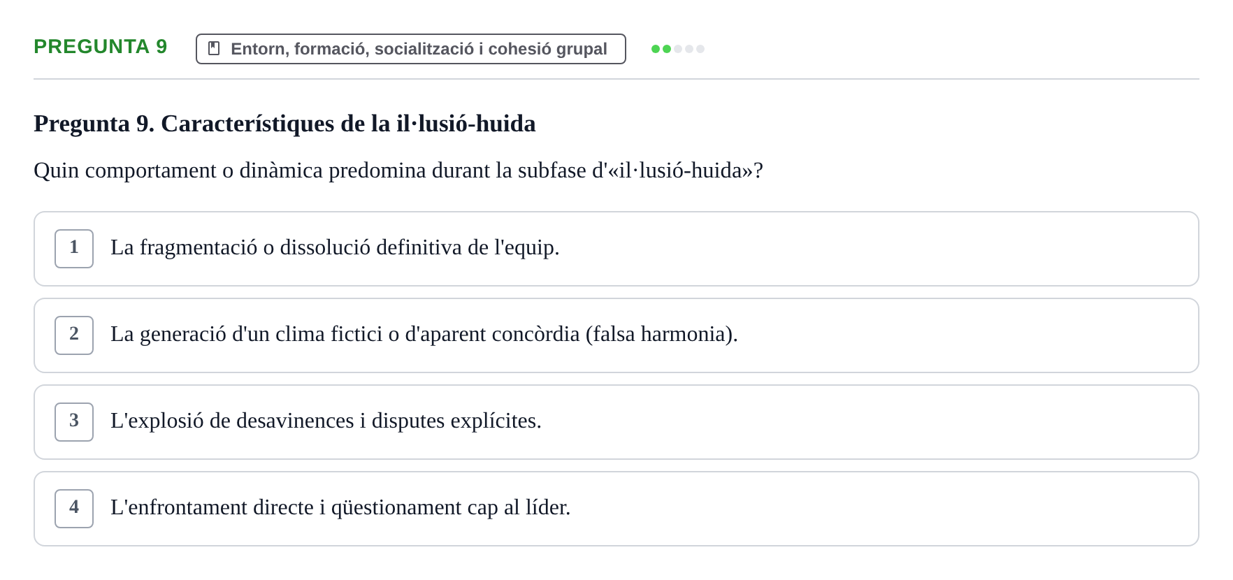 Enunciado: Pregunta 9