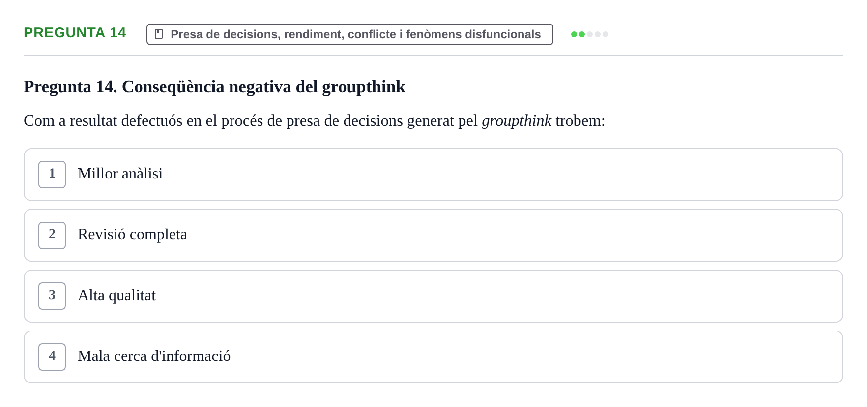 Enunciado: Pregunta 14