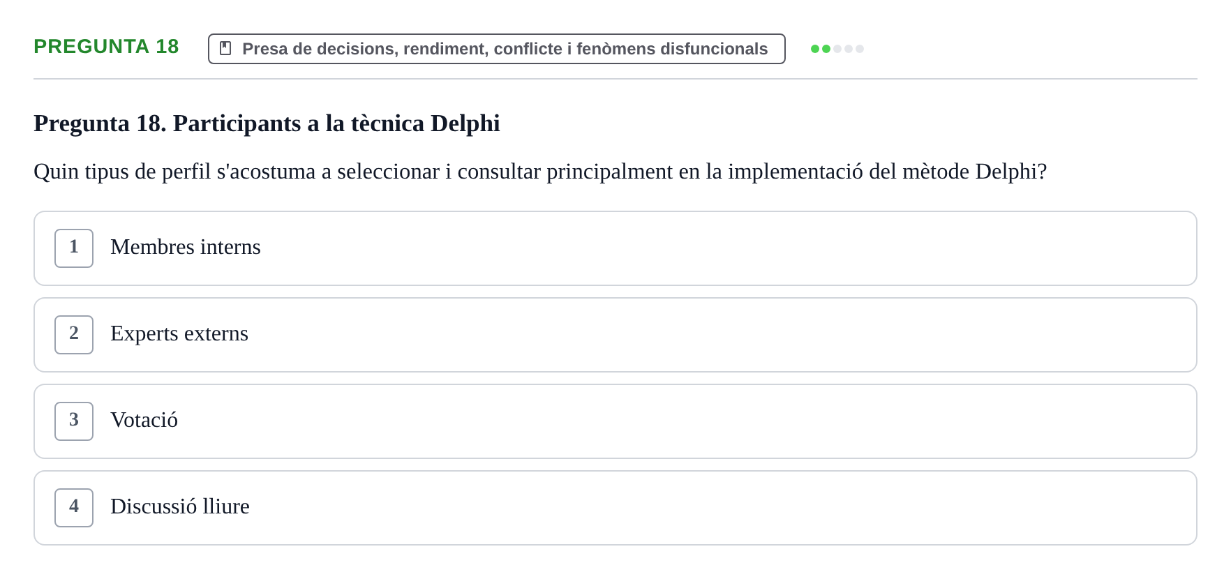 Enunciado: Pregunta 18