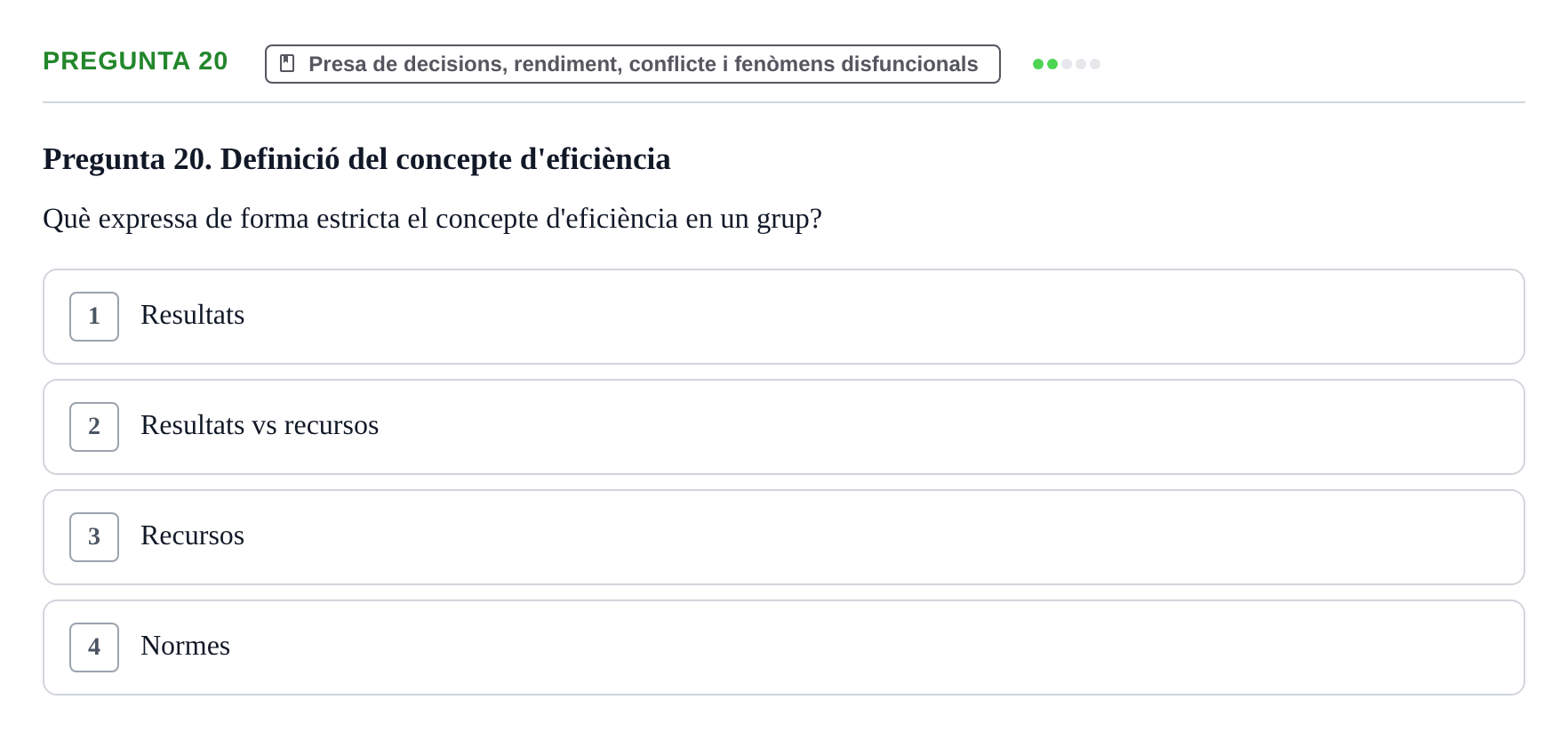 Enunciado: Pregunta 20