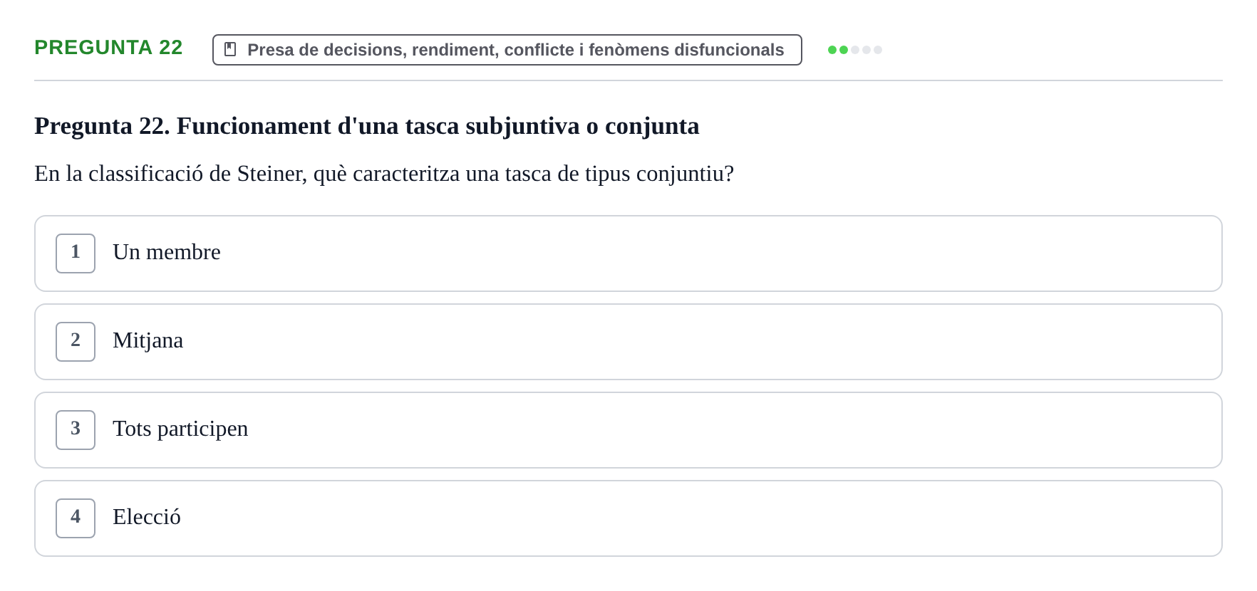 Enunciado: Pregunta 22