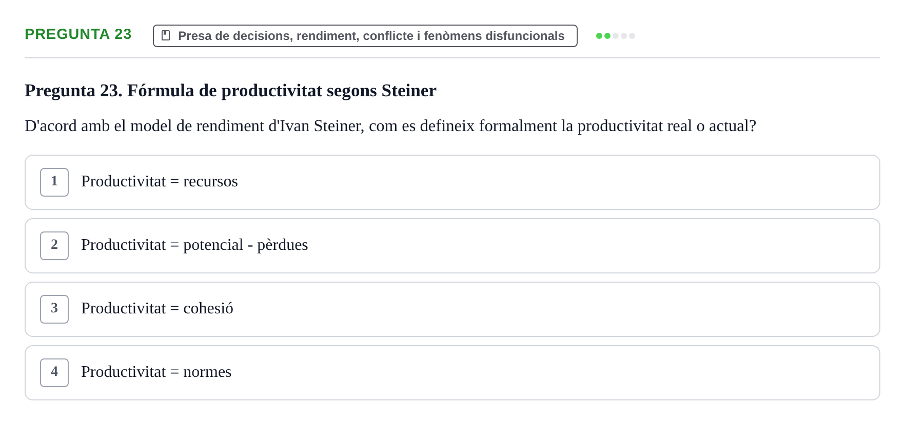 Enunciado: Pregunta 23