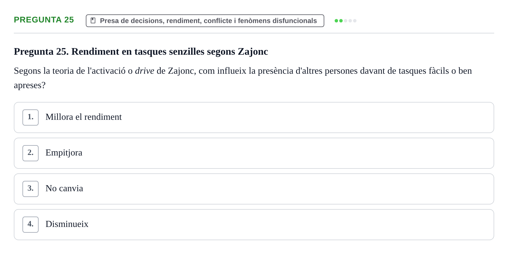 Enunciado: Pregunta 25