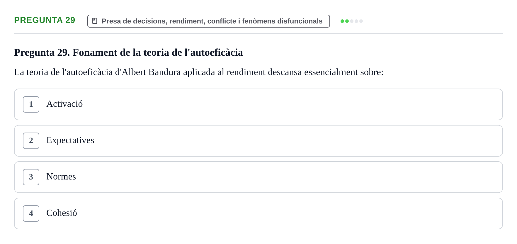 Enunciado: Pregunta 29